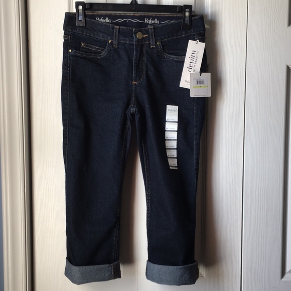 Rafaella Weekend Denim - Rafaella Weekend Slimming Cuffed Capri Jeans